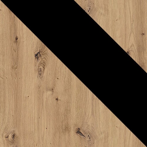 INEZO oak artisan + black - 3