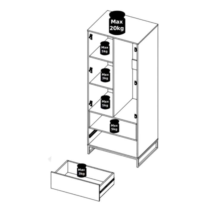 Hallway Furniture OLIVER 6 Whit - 11