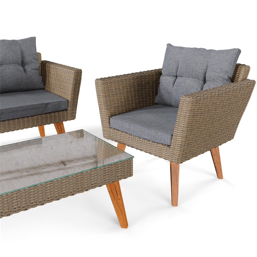 Garden Furniture Set RAVI Brown - 9
