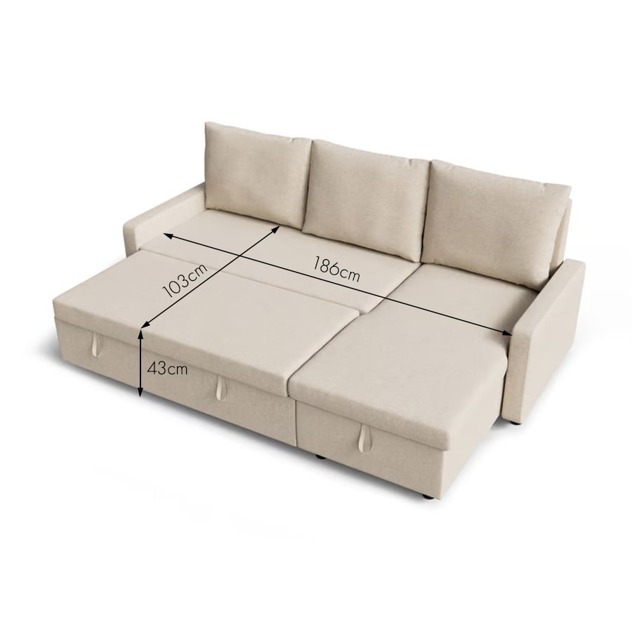 Lynda dimensions beige - 6