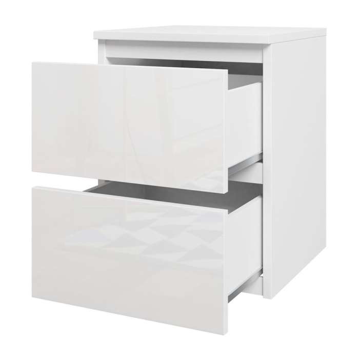 Bedside Table MOLAMA W2 - White - 1