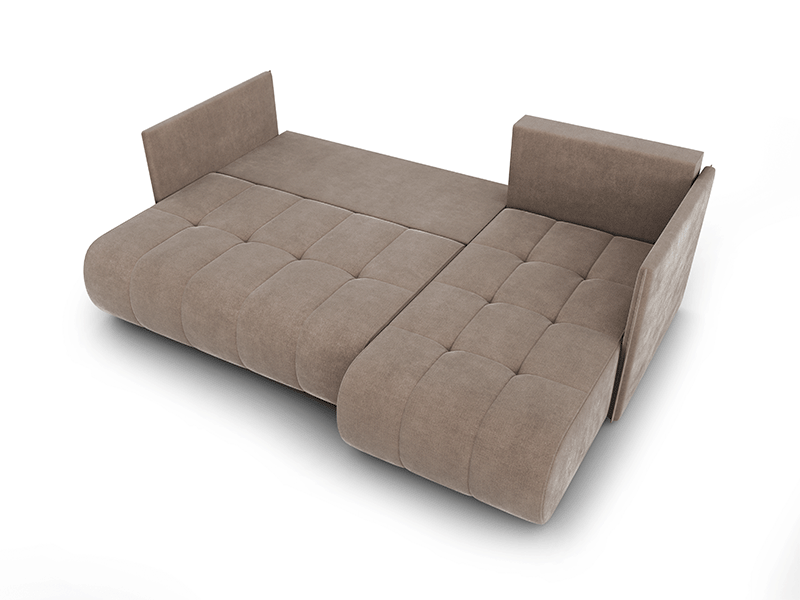 DAKO corner sofa bed NESSA reversible chaise lounge, storage, 9 colours - Picture 14 of 47