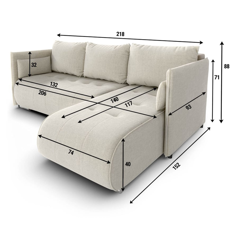 Corner Sofa Bed NESSA DF-026CSB - 5