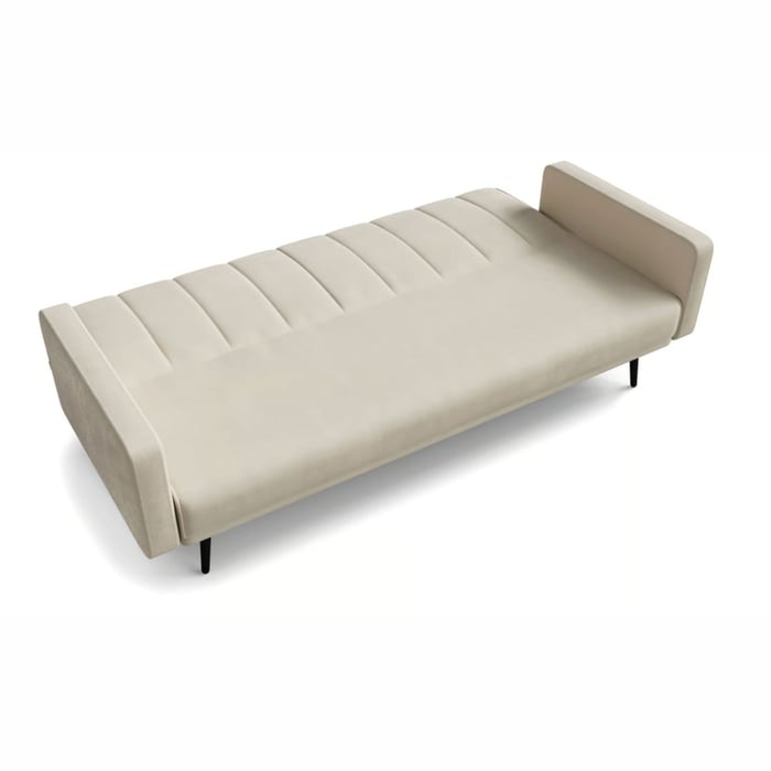 The sofa bed ANNIE presenting its sleeping function.