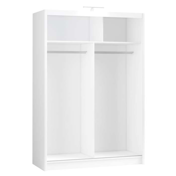 DAKO Sliding Wardrobe Mirror PARIS White Available Now In 4 Sizes Modern Bedroom - Picture 15 of 28