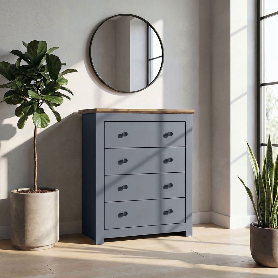 Chest of Drawers MILFORD 4D Graphite