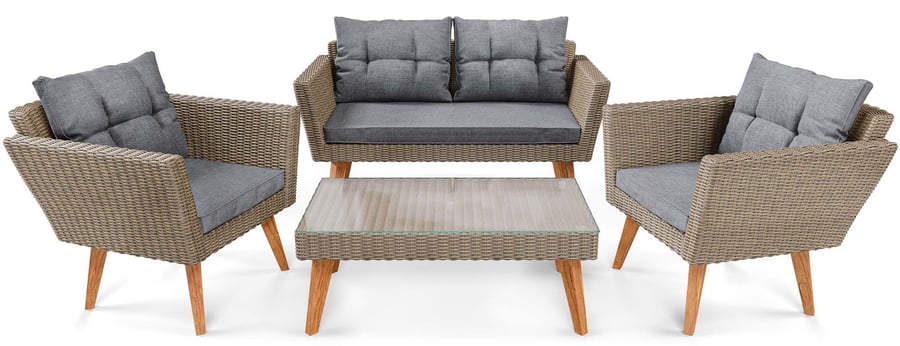 Garden Furniture Set RAVI Brown - 5