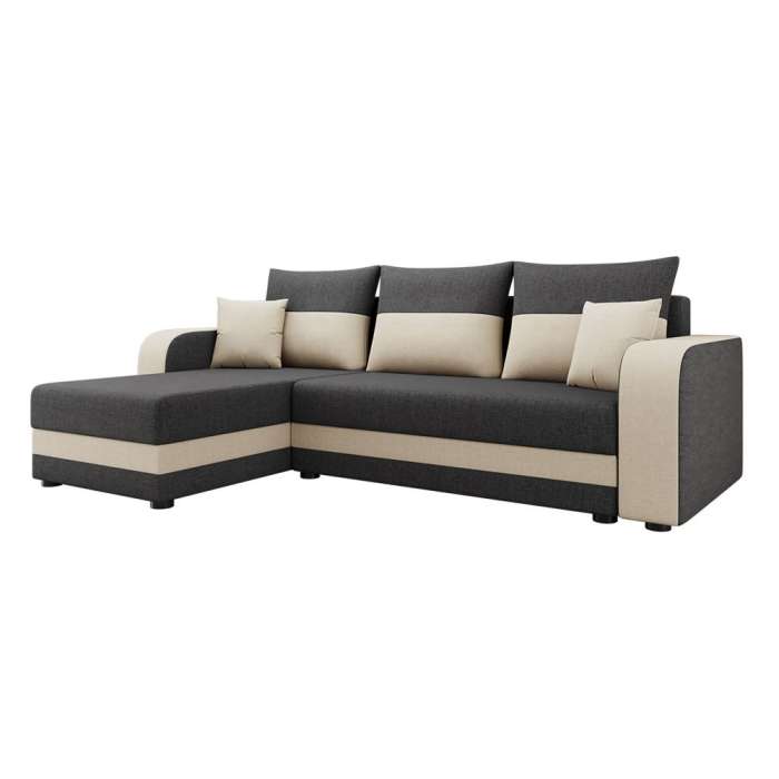 DAKO universal corner sofa bed HAMLET BIS, couch with storage, 2 colours - Picture 13 of 23