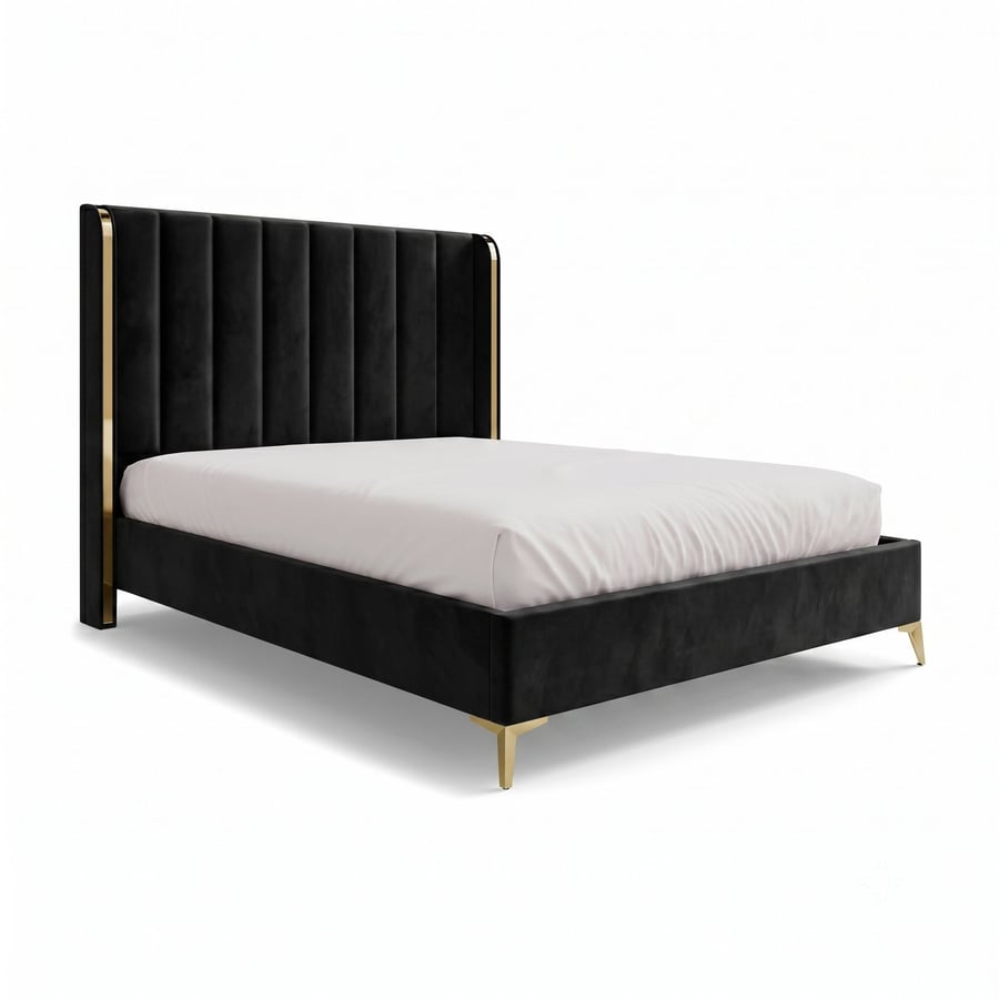 William bed king black - 5