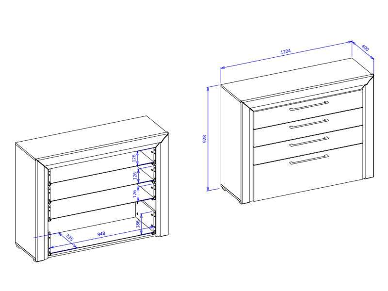 Chest Of Drawers AMELIA - White - 3