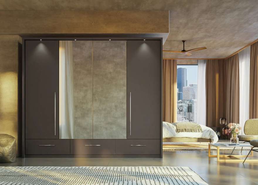 TOLEDO 255cm Wardrobe Graphite - 5