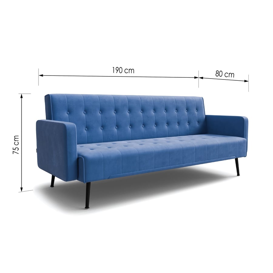 Sofa Bed SILVIA dimensions - 3